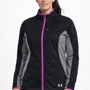 Under Armour Women's Ski Jacket in Black, Gray, and Purple